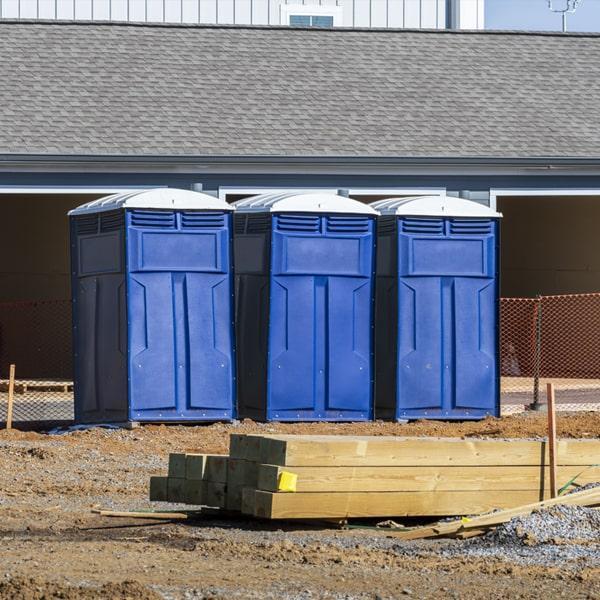 Heavy-duty construction site porta potty in Stroudsburg, Pennsylvania